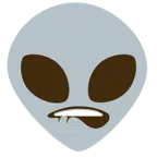labio mordido + alienígena