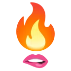 labio mordido + fuego