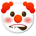 labio mordido + cara de payaso