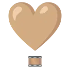 exclamación de corazón + fotograma de película