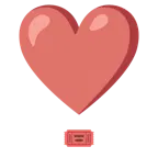 exclamación de corazón + entradas