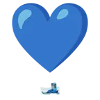 exclamación de corazón + esquís