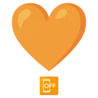 exclamación de corazón + teléfono móvil apagado