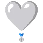 exclamación de corazón + medalla de plata