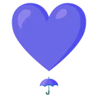 exclamación de corazón + paraguas
