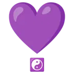 exclamación de corazón + yin yang