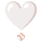 exclamación de corazón + béisbol