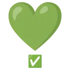 exclamación de corazón + botón de marca de verificación