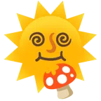Fliegenpilz + Sonne mit Gesicht