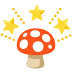 Fliegenpilz + funkelnder Stern