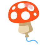 Fliegenpilz + Luftballon