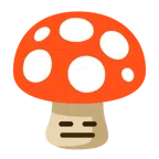 Fliegenpilz + ausdrucksloses Gesicht
