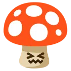 Fliegenpilz + verwirrtes Gesicht