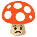 Fliegenpilz + besorgtes Gesicht