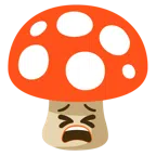 Fliegenpilz + müdes Gesicht