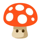 Fliegenpilz + Gesicht ohne Mund