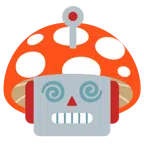 Fliegenpilz + Roboter
