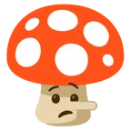 Fliegenpilz + lügendes Gesicht