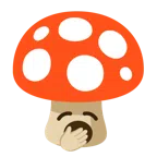 Fliegenpilz + gähnendes Gesicht