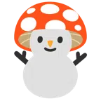 Fliegenpilz + Schneemann ohne Schneeflocken