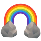 Felsen + Regenbogen