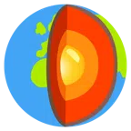 Felsen + Globus mit Europa und Afrika