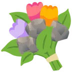 Felsen + Blumenstrauß