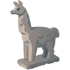 Felsen + Lama