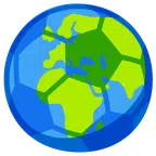 pallone da calcio + Europa e Africa