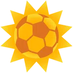 pallone da calcio + faccina sole