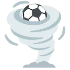 pallone da calcio + tornado