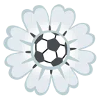 pallone da calcio + fiore