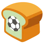 pallone da calcio + pane in cassetta