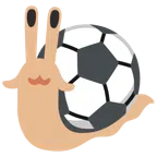 pallone da calcio + lumaca