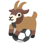 pallone da calcio + capra