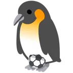 pallone da calcio + pinguino