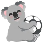 pallone da calcio + koala