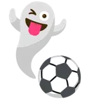 pallone da calcio + fantasma