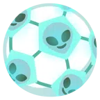 pallone da calcio + alieno