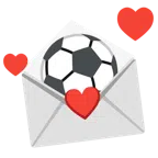 pallone da calcio + lettera d’amore
