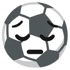 pallone da calcio + faccina pensierosa