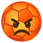 pallone da calcio + faccina accigliata