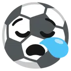 pallone da calcio + faccina assonnata