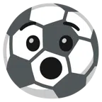 pallone da calcio + faccina sorpresa