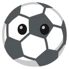 pallone da calcio + faccina senza bocca