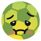 pallone da calcio + faccina nauseata