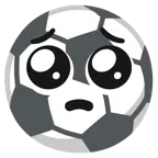 pallone da calcio + faccina supplichevole