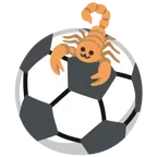 pallone da calcio + scorpione