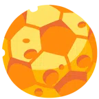 pallone da calcio + fetta di formaggio