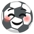 pallone da calcio + faccina sorridente